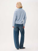 Blauw gestreepte longsleeve