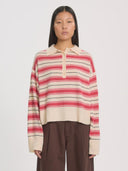 Gestreepte polo top gerit jumper