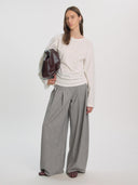 Witte longsleeve met trekkoord gilda