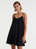 Zwarte mini jurk freda