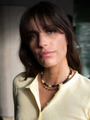 Ketting met gemstone en kokos