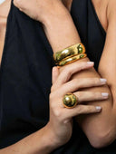 Smalle goudkleurige bangle lumière