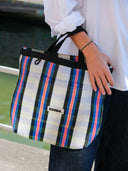 Gestreepte lunch bag