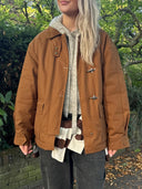 Camel canvas jas