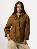 Camel canvas jas