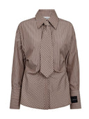 Gestreepte blouse gemma tie stripe