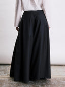 Donkergrijze wide leg pantalon marius