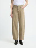Beige balloon jeans leila