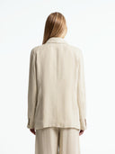 Beige linnen blazer diana