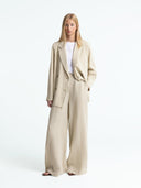 Beige linnen blazer diana