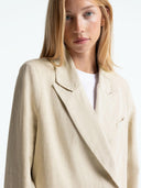 Beige linnen blazer diana