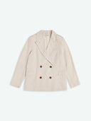 Beige linnen blazer diana