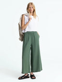 Groene linnen broek hazel