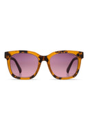 Zonnebril met print sienna amber