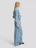 Lichtblauwe denim jumpsuit