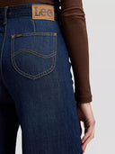 Donkerblauwe wide leg jeans stella