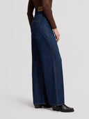 Donkerblauwe wide leg jeans stella