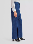 Donkere wide leg jeans stella