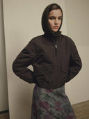 Donkerbruine bomber jacket kosher