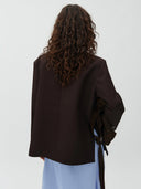 Donkerbruine blazer amariella-m
