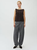 Grijze barrel pantalon elsana-m