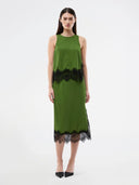 Groene rok met kant birkmd