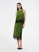 Groene rok met kant birkmd