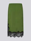 Groene rok met kant birkmd