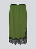 Groene rok met kant birkmd