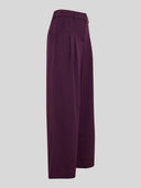 Donkerpaarse pantalon henrika hw pants