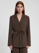 Donkerbruine blazer bessie