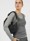 Zwarte tas leo maxi