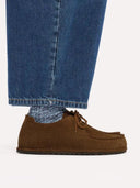 Bruine suede schoenen utti lace