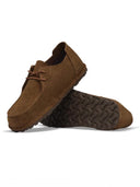 Bruine suede schoenen utti lace