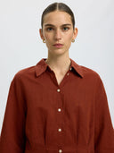 Linnenmix blouse cleo