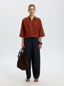 Linnenmix blouse cleo