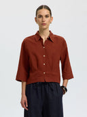 Linnenmix blouse cleo