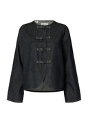 Donkergrijze denim blouse baria-bora
