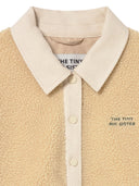 Color blocked sherpa jacket