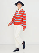 Gestreept polo shirt
