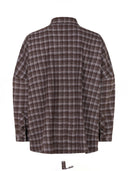 Geruite oversized blouse dina