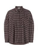 Geruite oversized blouse dina