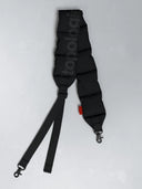 Puffer strap black tech sateen