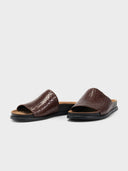 Donkerbruine slippers effie