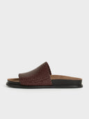 Donkerbruine slippers effie
