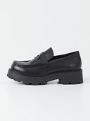 Zwarte leren loafer kenova