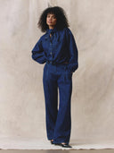 Donkerblauwe jeans moonflower