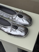 Zilveren ballerina's rosalind