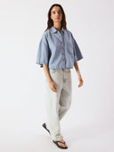 Denim blouse paybou