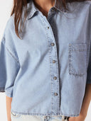 Denim blouse paybou